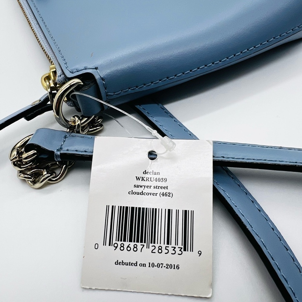 KATE SPADE DECLAN SAWYER STREET CROSSBODY BAG CLOUD COVER BLUE NWT - Picture 13 of 13